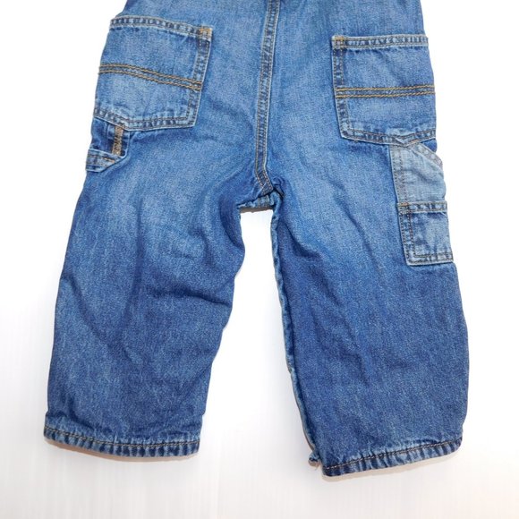 Boys 18 months Plaid Flannel lined Denim Overalls - Picture 9 of 9